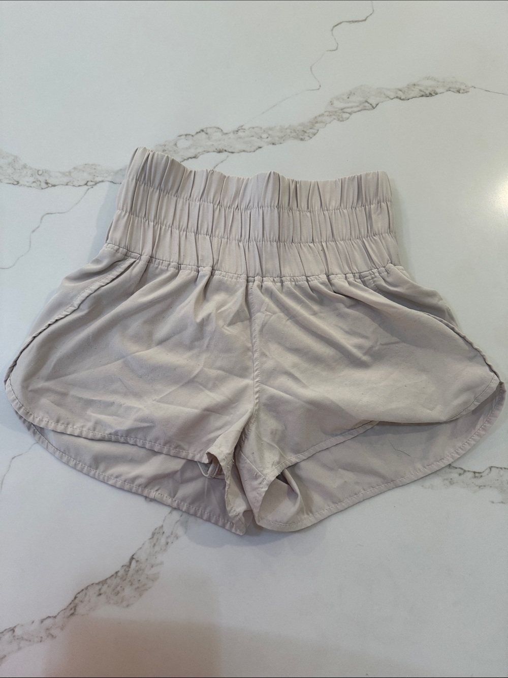 HYFVE Women's High-Rise Athletic Shorts - Light Taupe